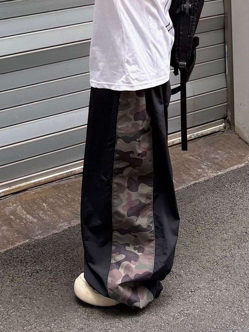 waki camo wide pants
