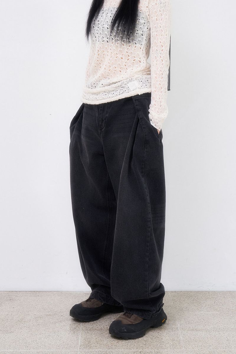 Raucohouse（ラウコハウス）の「Simon folding wide denim pants（Pants）」