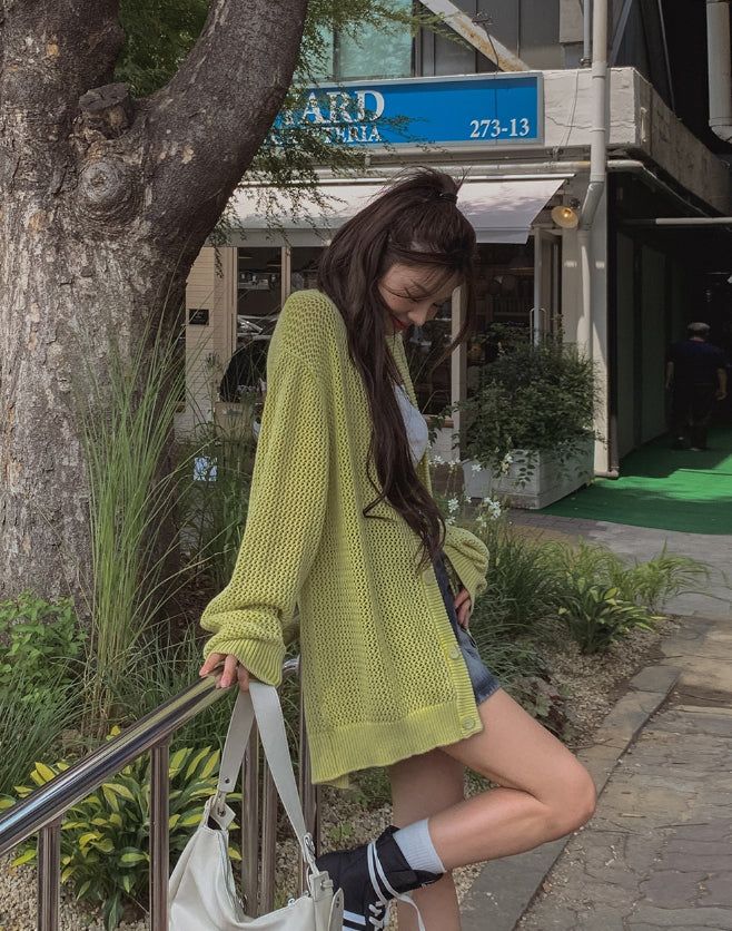 Yoni cargo denim mini skirt