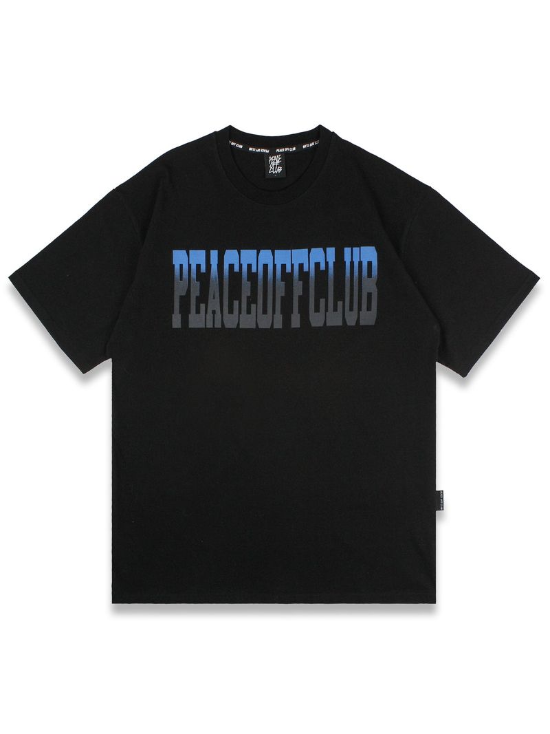 peaceoffclub（ピースオフクラブ）の「Gradation_Logo Short Sleeve Tee BLACK（Tops）」