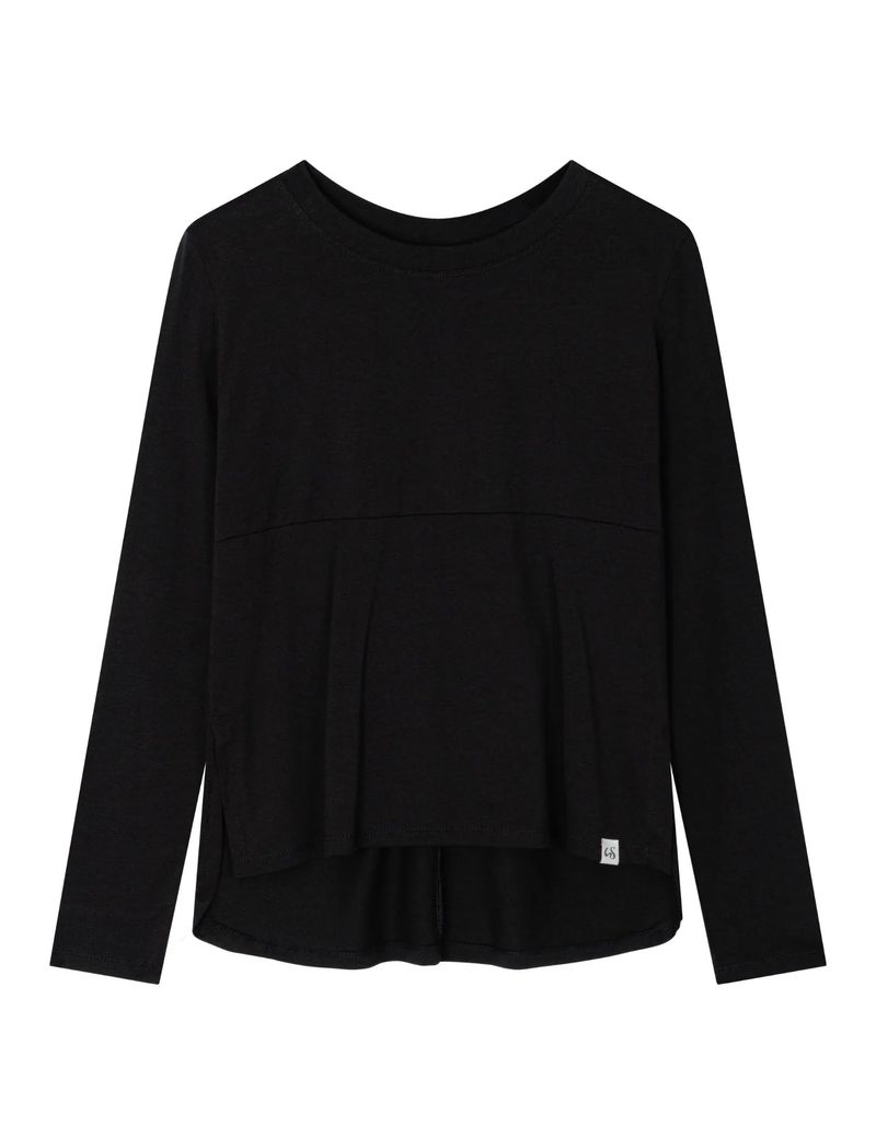 BACK RIBBON T-SHIRT(BLACK)