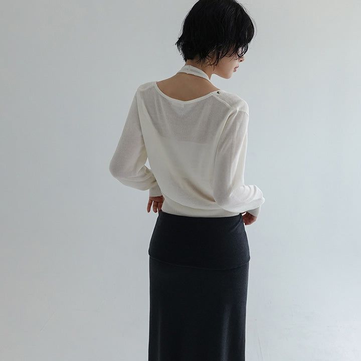 [Senpia] Fold Midi Skirt -3color