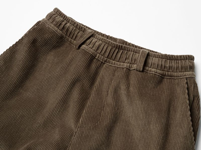 Bluesf Corduroy Cargo Pants - Brown