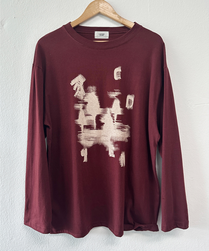 ODD PRINT OVERFIT T❤🤍🩶🖤 - 4 COLORS
