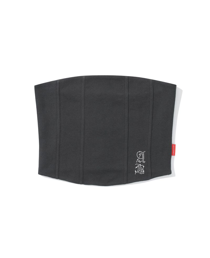 ARCHIVE BOLD（アーカイブボールド）の「AB ZIP TUBE TOP (CHARCOAL)（Tops）」