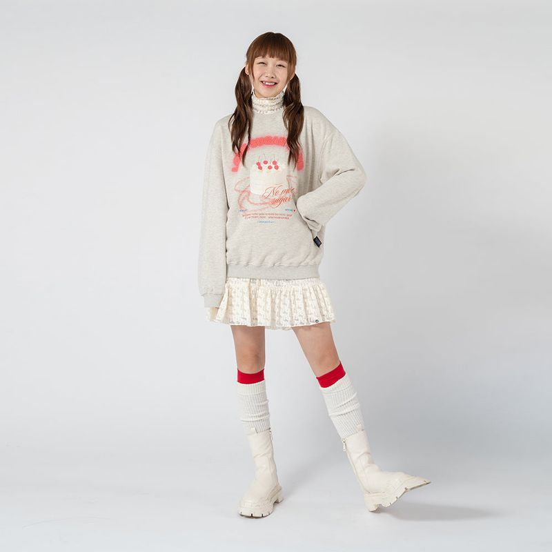 SUGAR CAKE SWEAT SHIRT_OATMEAL