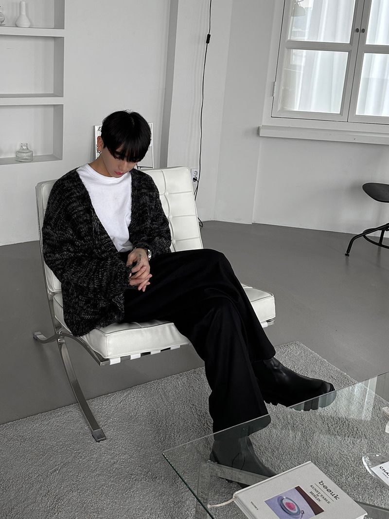 Acon Mohair Brush Cardigan (3color)