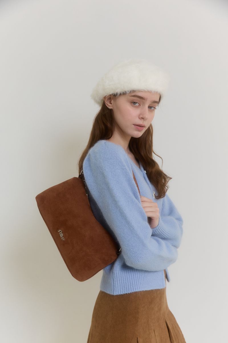 SUEDE SHOULDER BAG