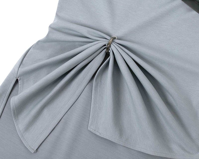 Chain Link Layered Top _ Grey