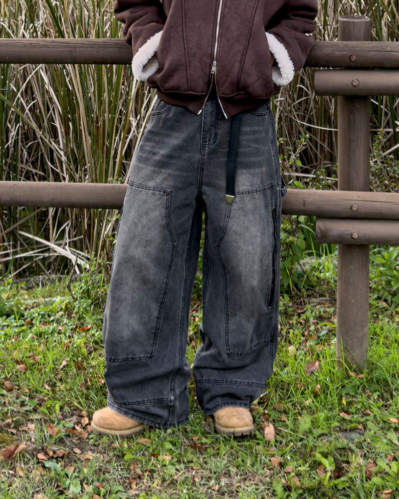 Herry Washing Zipper Carpenter Denim