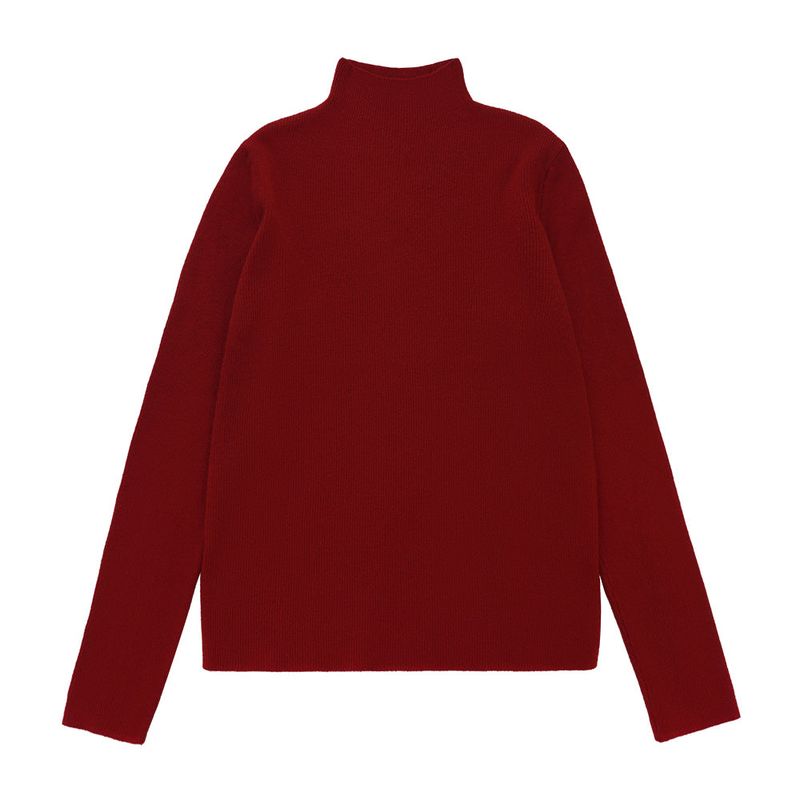 mellotory（メロートリー）の「HALF-NECK KNIT TOP (Red)（Tops）」