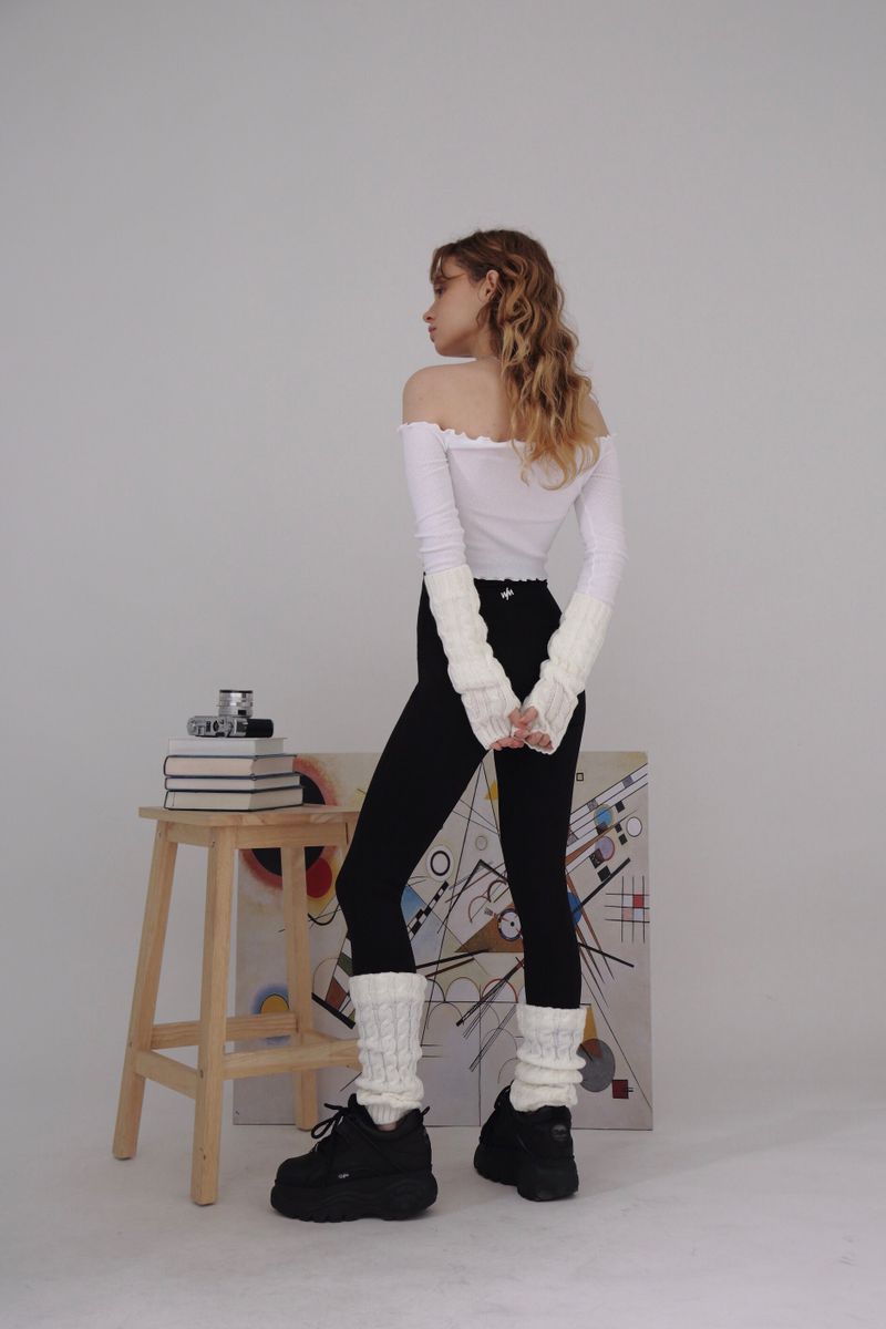 DOUBLELAP LEGGINGS- black