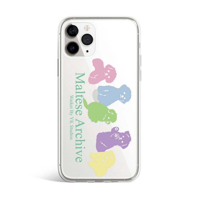 WaiKei(ワイケイ)の「Jelly phone case five maltese silhouette(Smartphone Accessories)」
