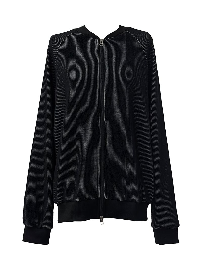 pair wool stripe zip-up (unisex)