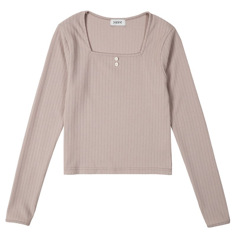 スクエアゴルジＴシャツ / SQUARE GOLGI T-SHIRT_BEIGE