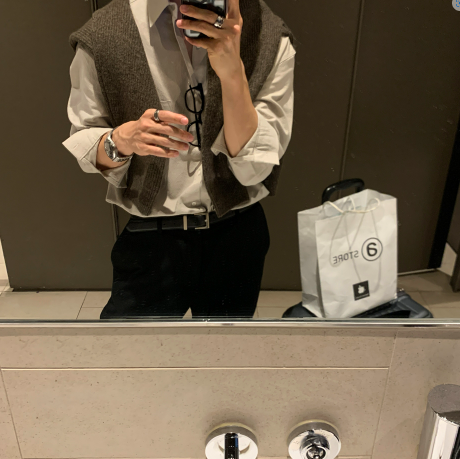  Square Pocket Overfit Corduroy Shirt