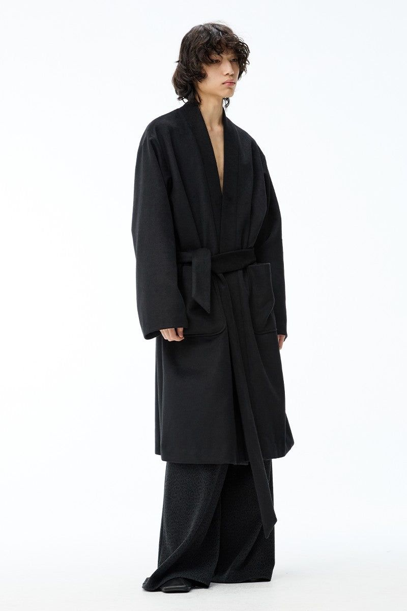 Wrap Wool Robe Coat