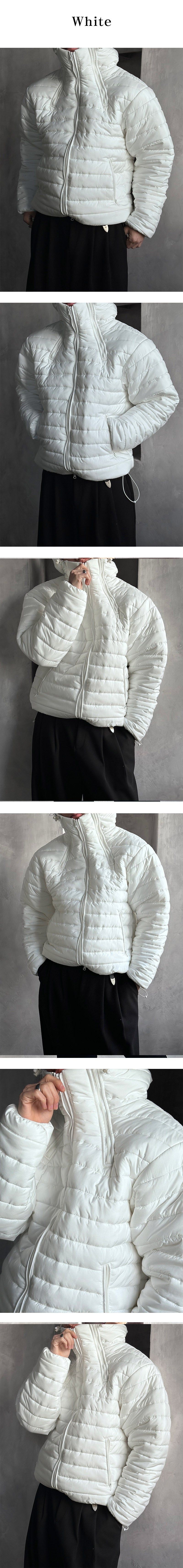 [UNISEX] Soft zipper light padding(3color)