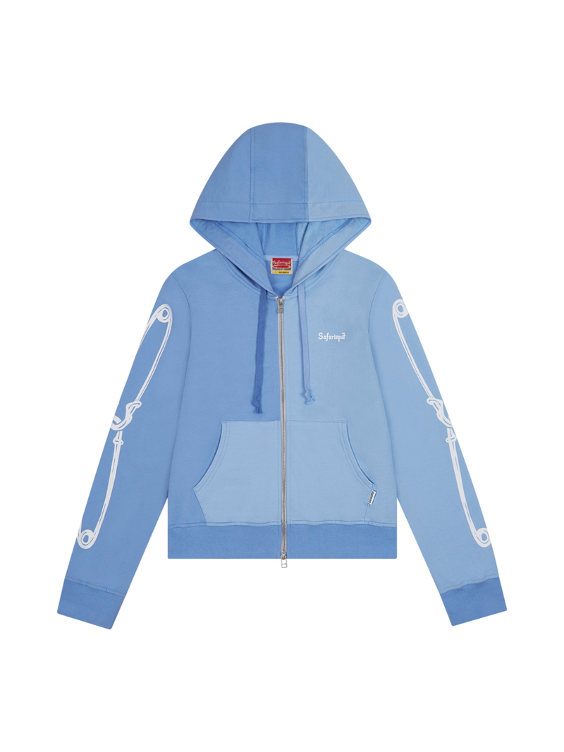 safarispot（サファリスポット）の「1/2 SAFETY ASURA HOOD ZIP UP (SKY/BLUE)（Tops）」