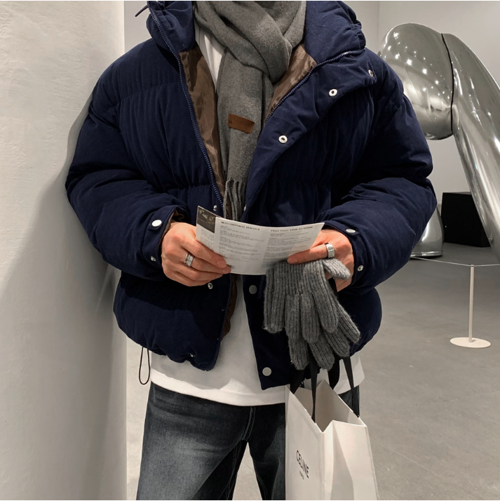  Merit Corduroy Hooded Padded Jumper