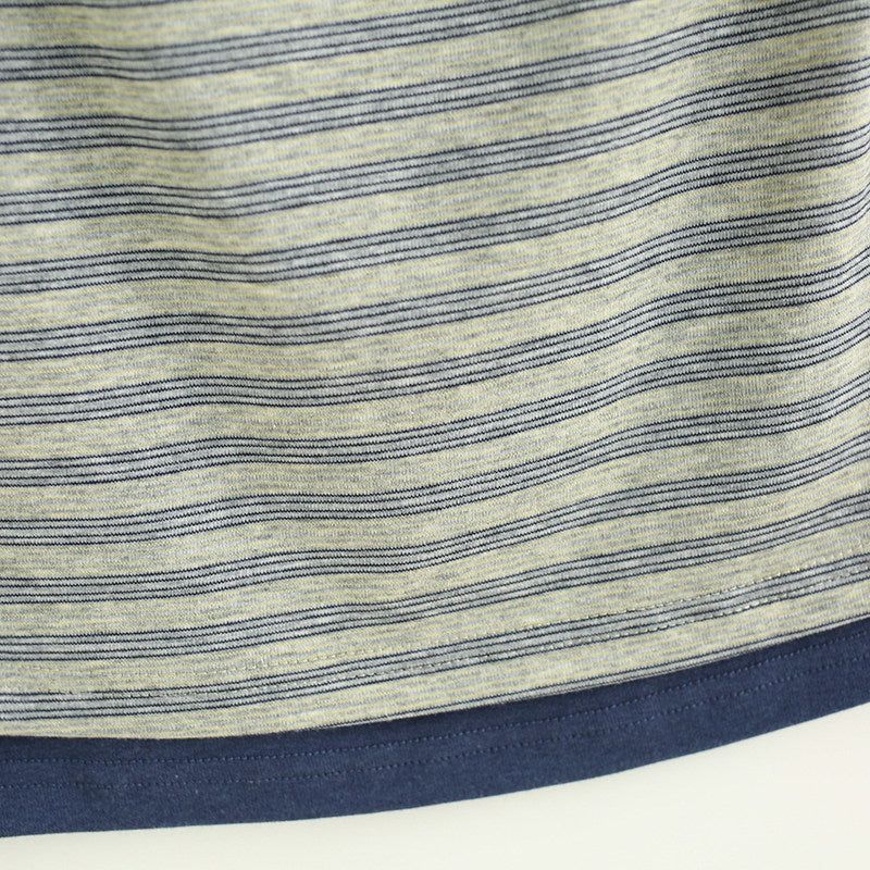 Stripe Back Strap Layered Tank Top