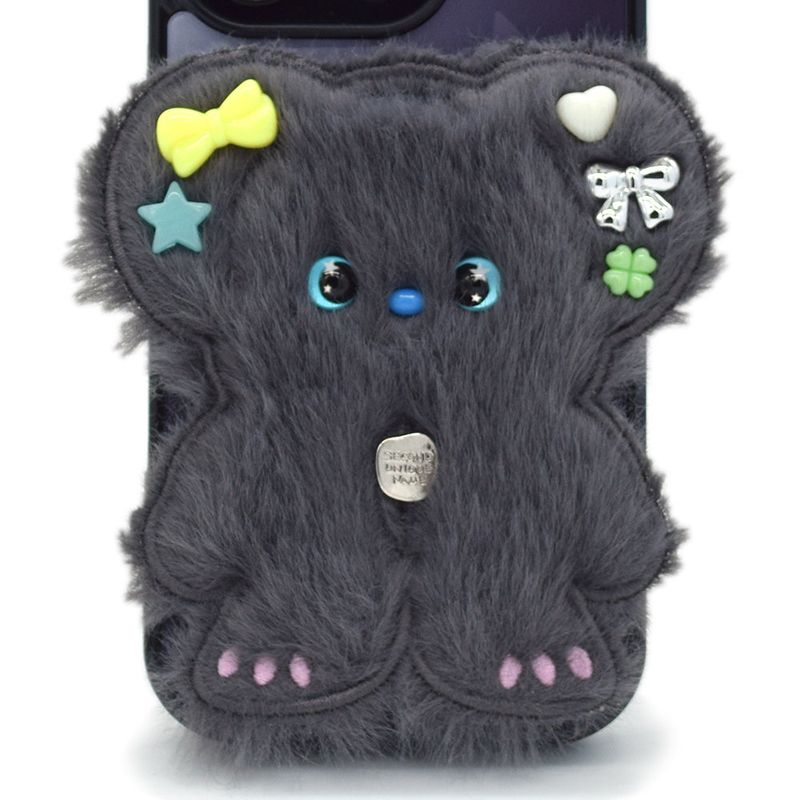 SUN CASE BEADS BEAR DEEP GRAY (GLOSSY BLACK)