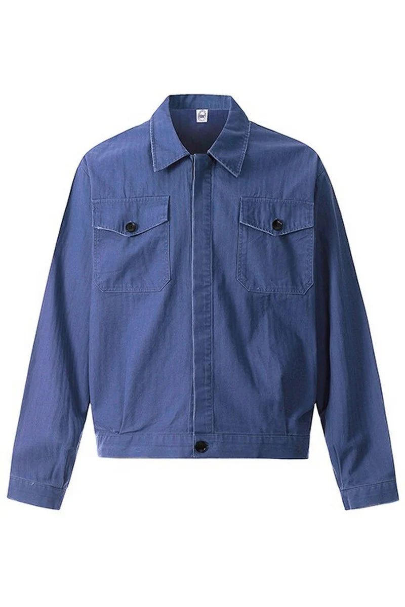 French Blue Shirt Jacket