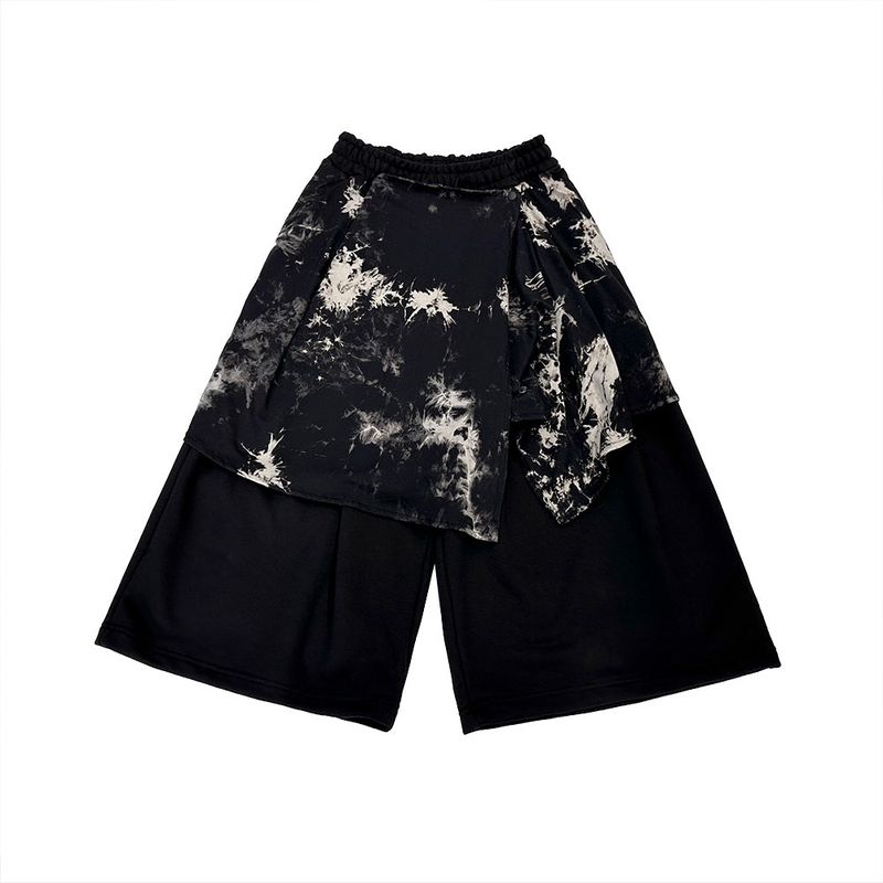 Dyeing Skirt Bermuda Shorts