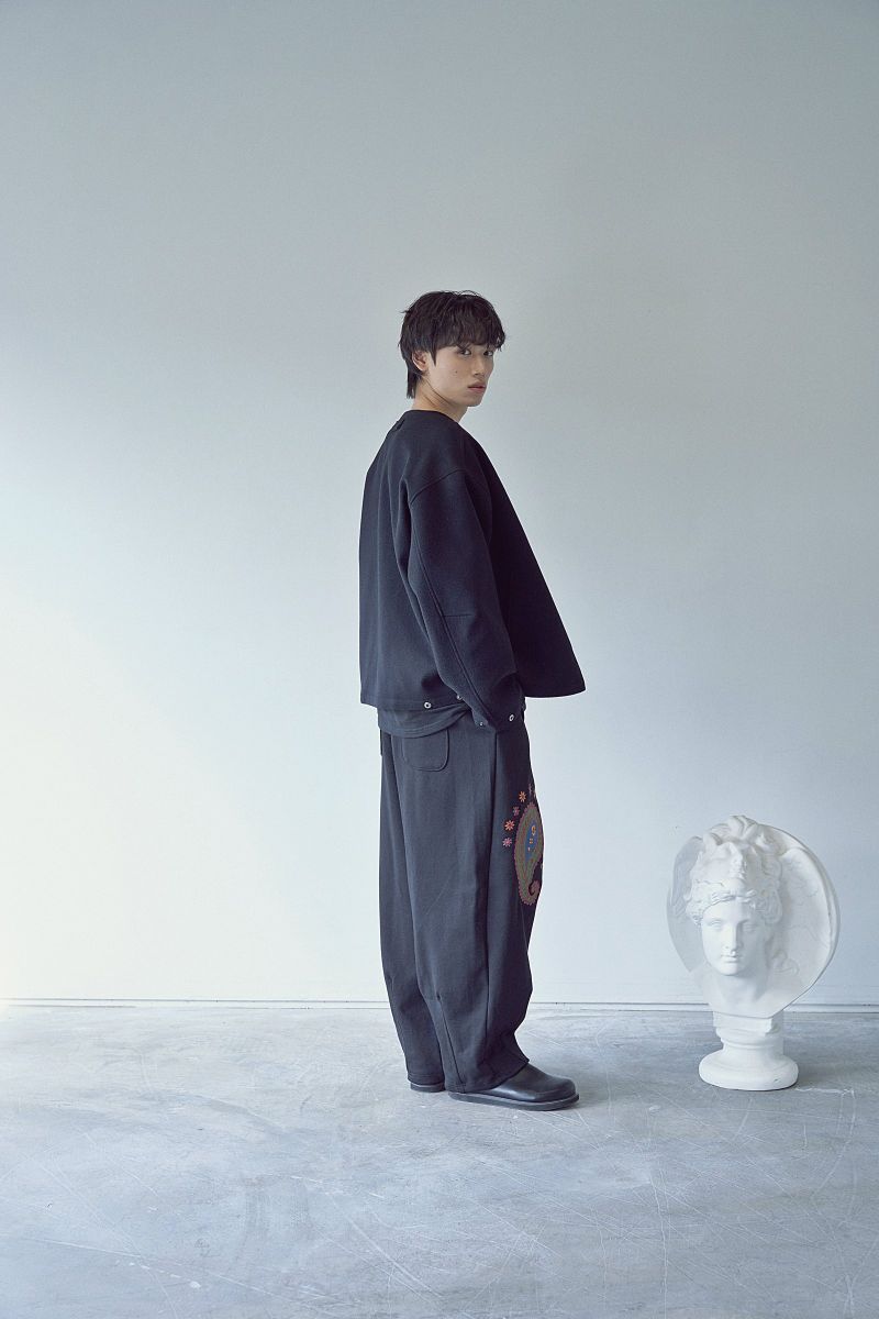 PURE-WOOL 90 Y ZIP-UP JACKET (Black)