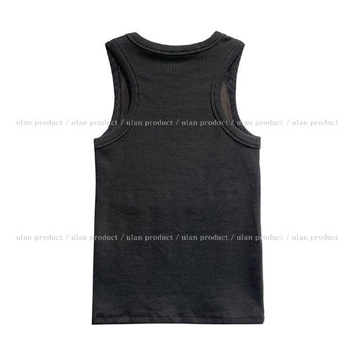 [U-BASIC] Mendel Mango Ribbed Sleeveless