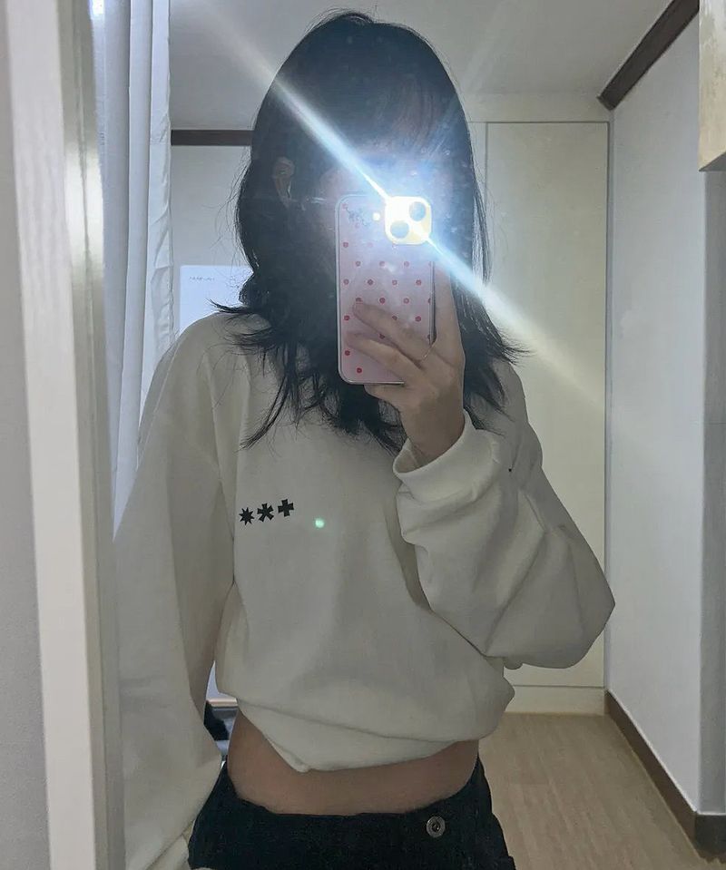 MM SYMBOL LOGO LONG SLEEVE T(WHITE)