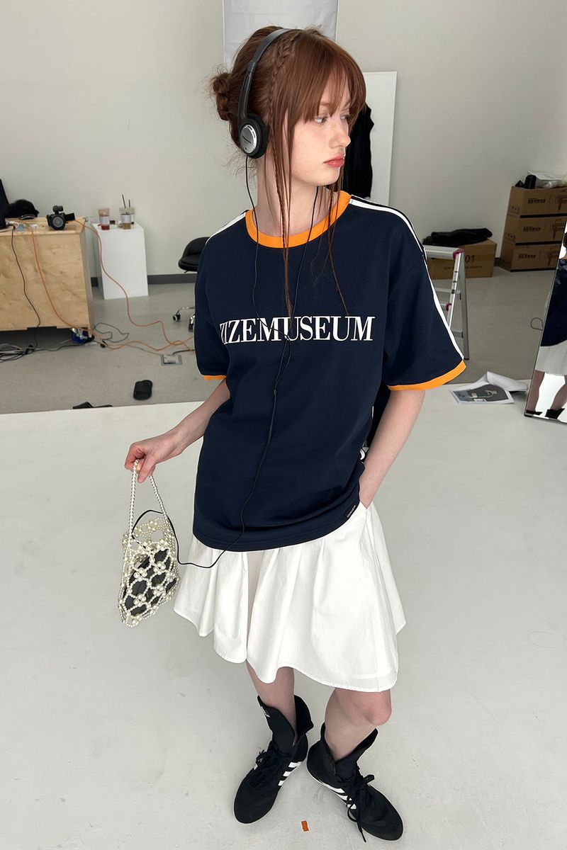 FLARE COTTON MINI SKIRT (WHITE)