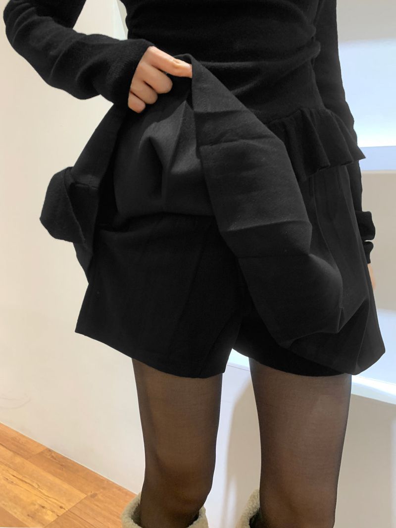 Sunday Pure Wool Pleated Mini SKirt