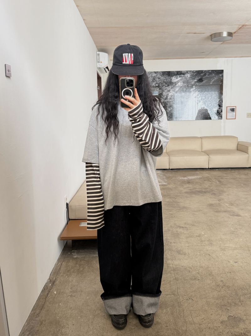 boxy fit layered T
