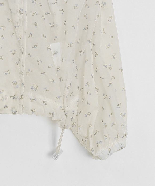 Ikoha Flower String Hood Windbreaker
