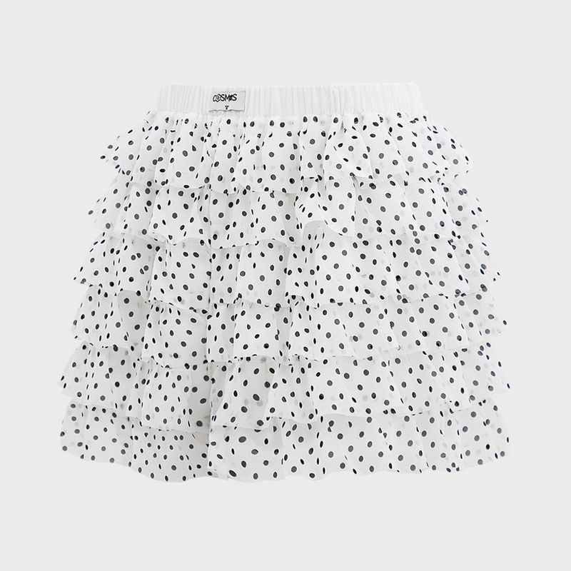 DOT PANTS IN WHITE