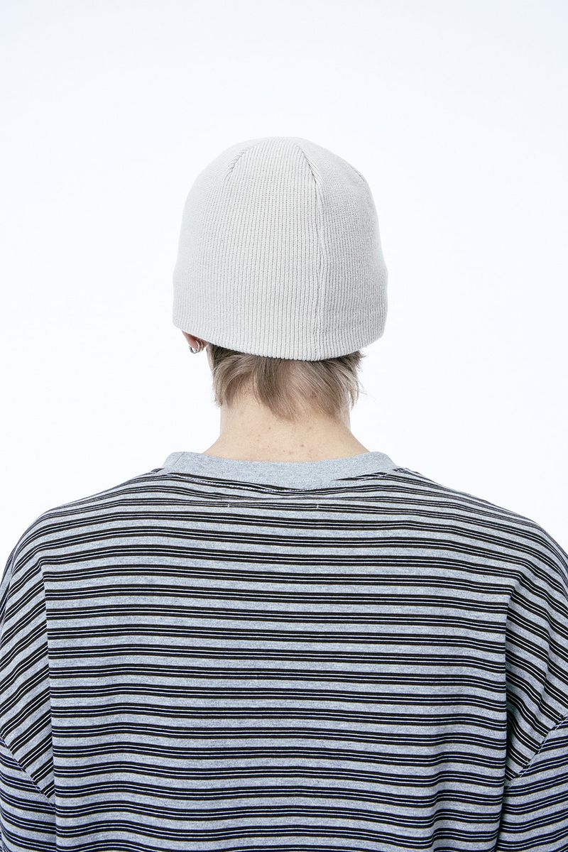LABEL BEANIE (BEIGE)