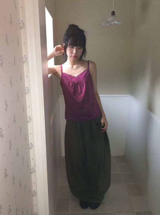 26FW★ [BAONHAUS] Poiden Balloon Banding Wide Pants