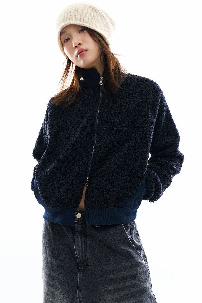 Raucohouse（ラウコハウス）の「Shearling buckle zip-up blouson（Jackets/Outerwear）」