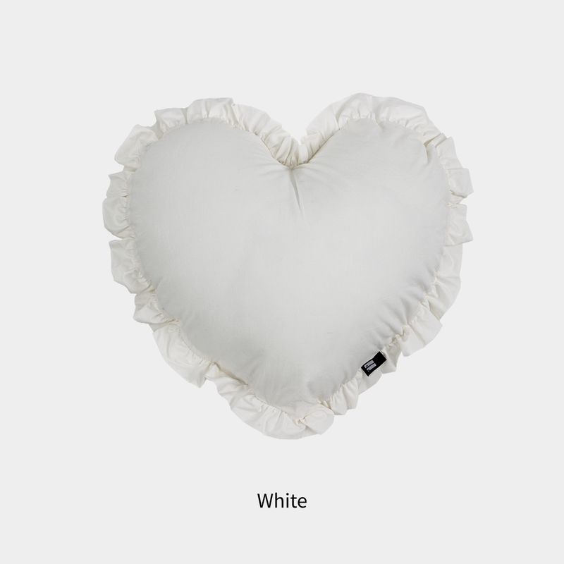 Heart Frill Cotton Cushions