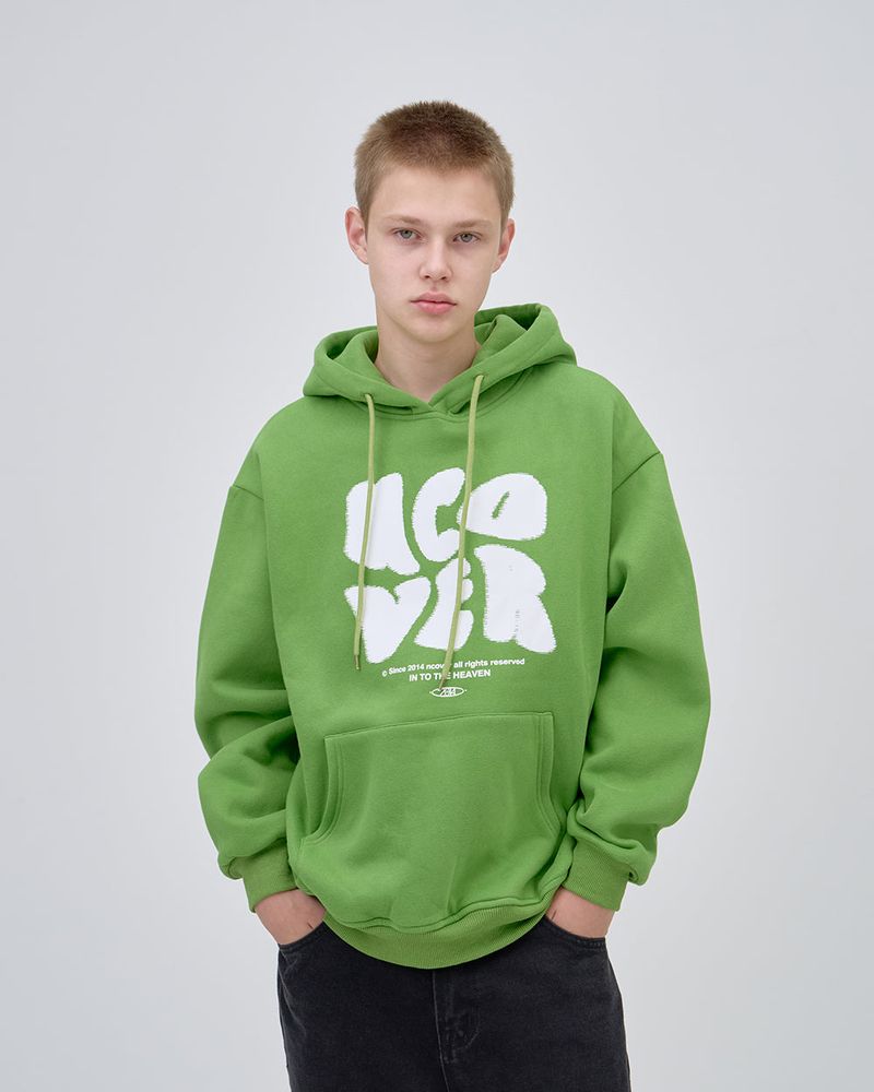 POINTAGE LOGO HOODIE - OLIVE GREEN