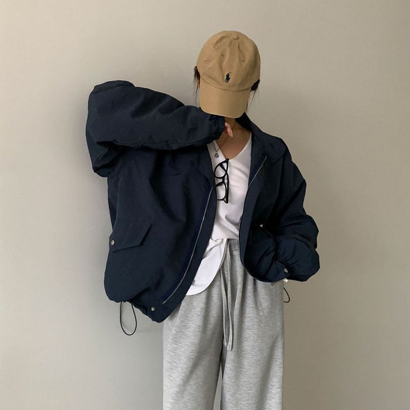 [Bellide made] Return Overfit Two-Way Pintuck Field Jacket