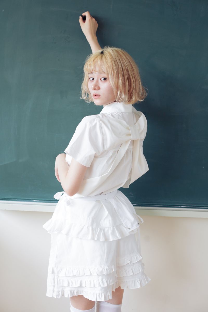 LITALMUTE(リタルミュート)の「bigribon frill shirt (Tops)」