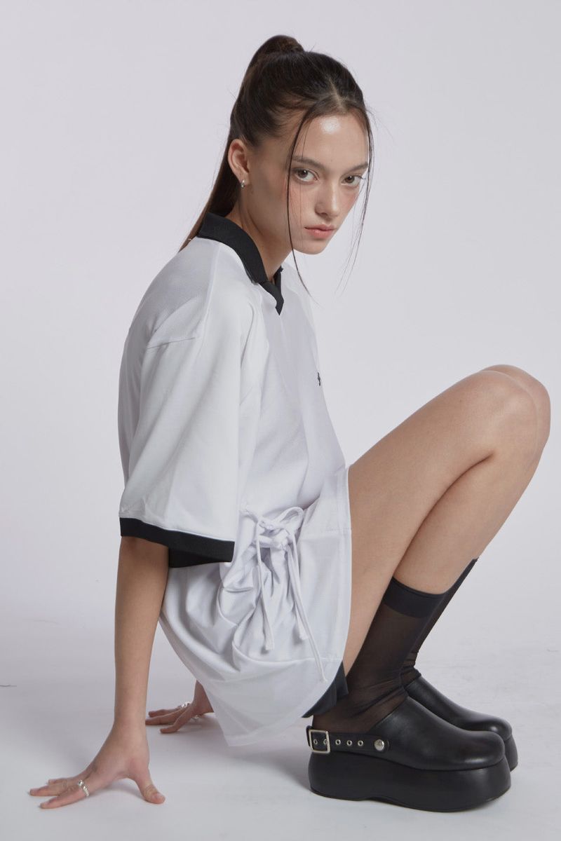 SPORT RIBBON TOP(WHITE)