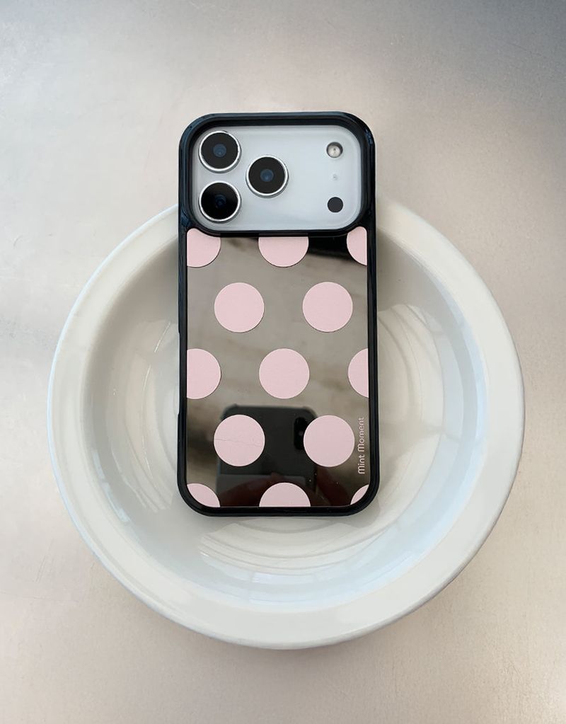 [MADE]バブルキャンディ iPhone MagSafe対応 ブラックミラーケース