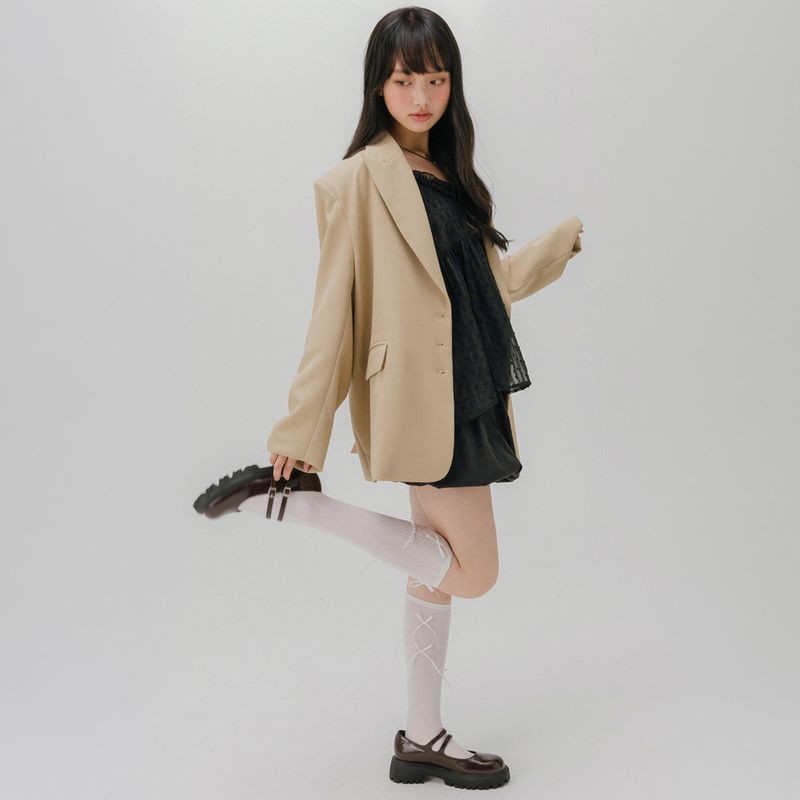 mellotory(メロートリー)の「THREE BUTTON BLAZER (BEIGE)(Jackets/Outerwear)」