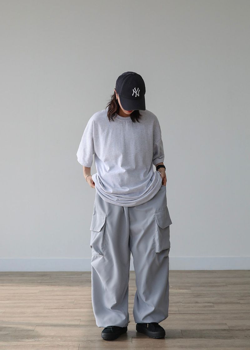 THIN WIDE CARGO PANTS