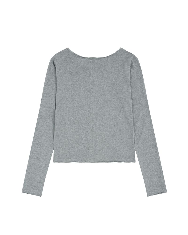 Stitched T-shirt - Gray