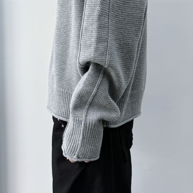 Wide Fit Drop-Shoulder Knit Top