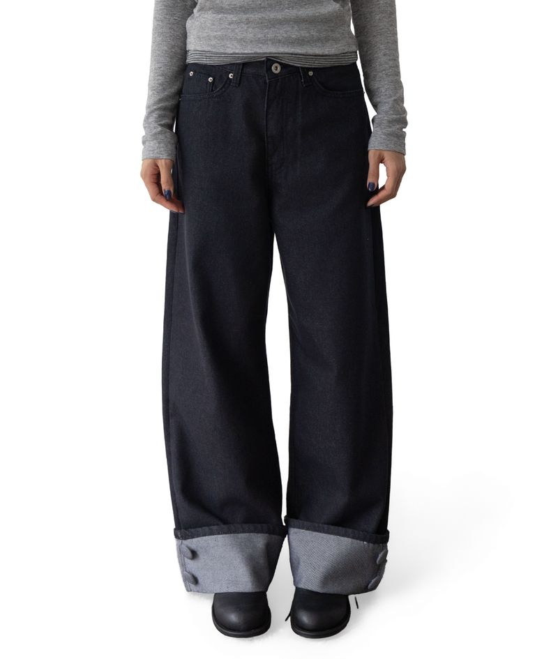 Gus Roll-Up Straight Low-Rise Denim